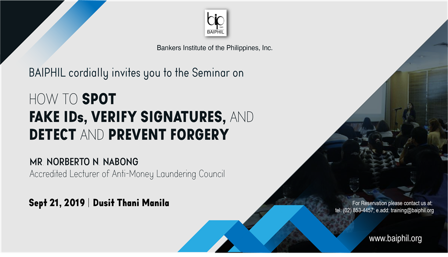 How to Spot Fake IDs, Verify Signatures,and Detect and Prevent